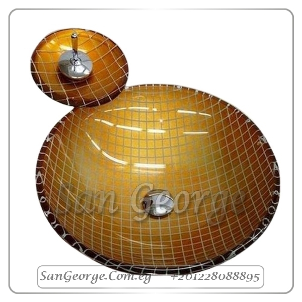 Glass Bathroom Sink Bowls C-6368 by San George Design