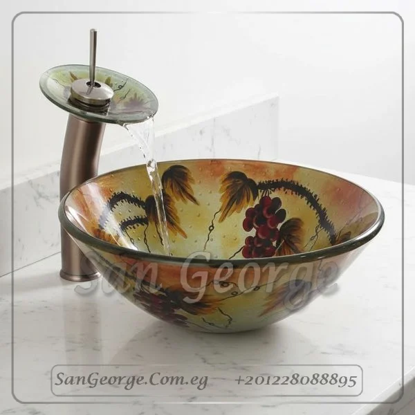 Glass Bathroom Sink C-6369 by San George Design
