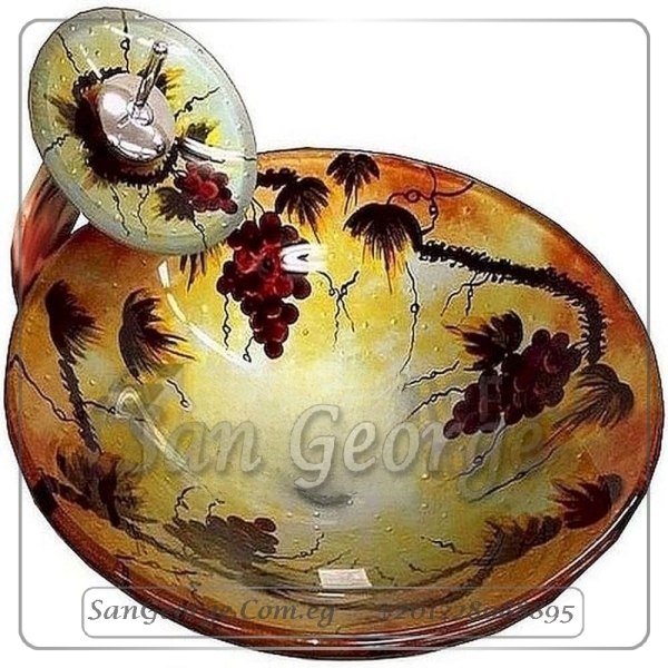 Glass Bathroom Sink C-6369 by San George Design