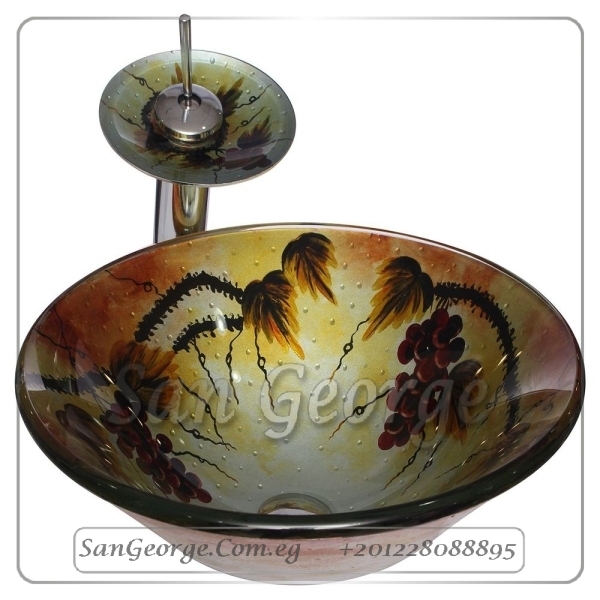 Glass Bathroom Sink C-6369 by San George Design