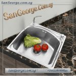 حوض مطبخ ستانلس ستيل 58 × 43
