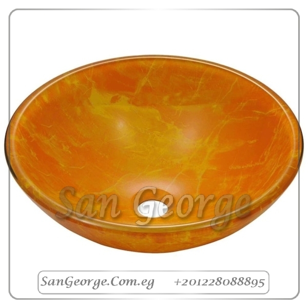Bathroom Glass Sink B-7 by San George Design