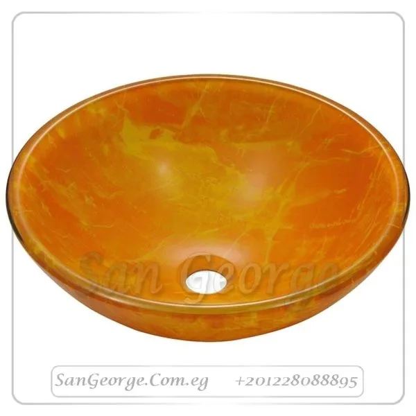 Bathroom Glass Sink B-7 by San George Design