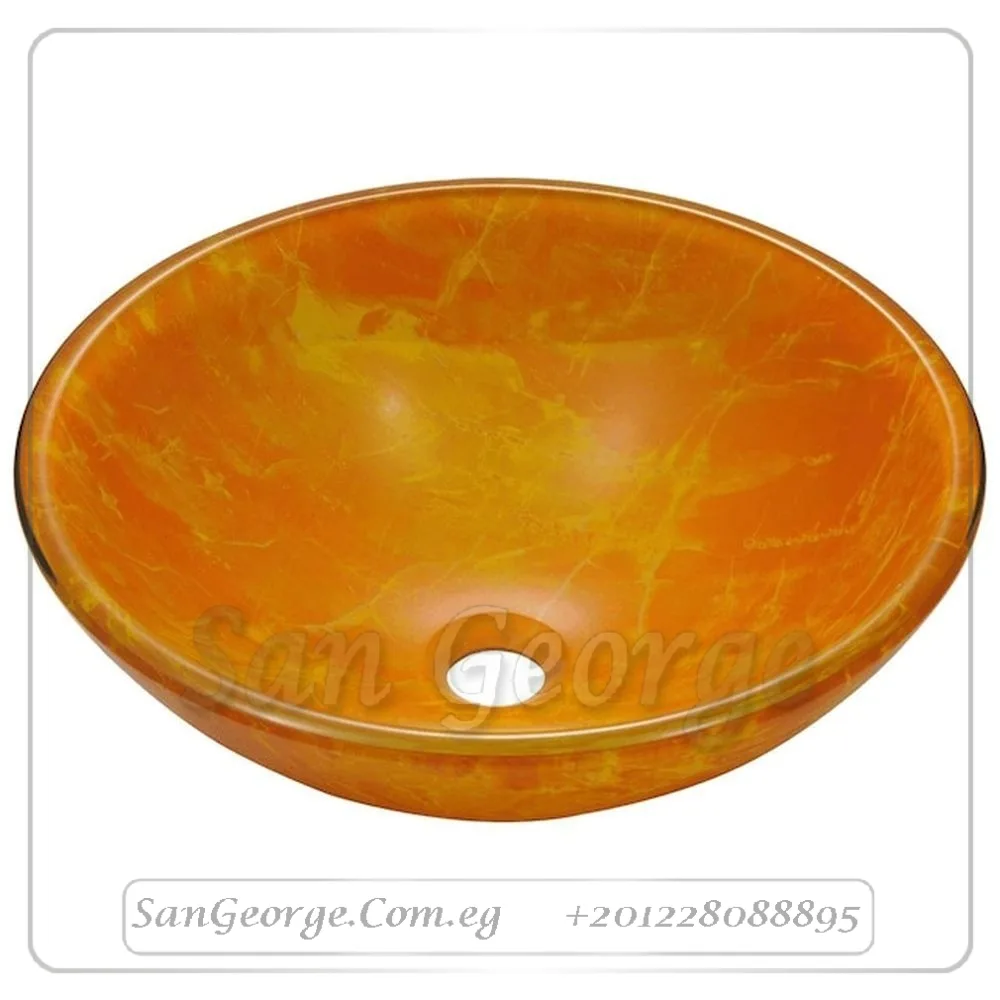 Bathroom Glass Sink B-7 by San George Design