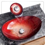 Glass Bathroom Sink E-7012 by San George Design