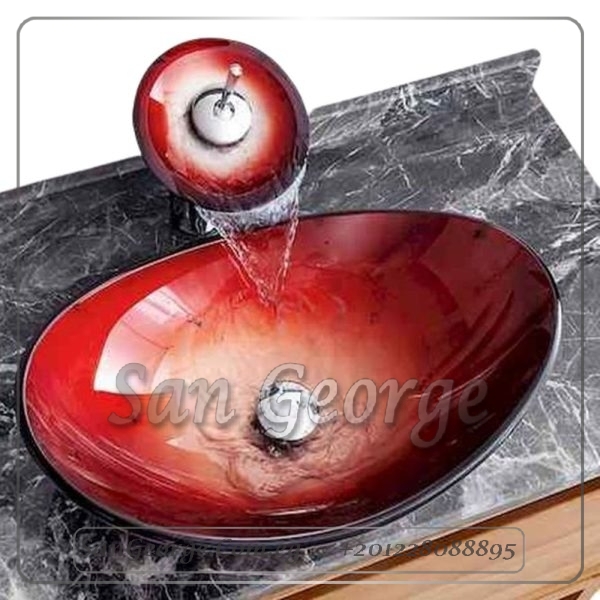 Glass Bathroom Sink E-7012 by San George Design
