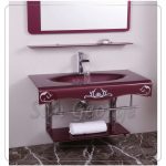وحده حمام زجاج 739 موف غامق 80 سم معلقه  من سان جورج ديزاين