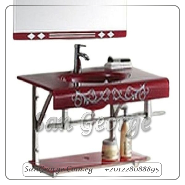 حوض حمام زجاجي 746 نبيتي 80 سم معلقه من San George Design