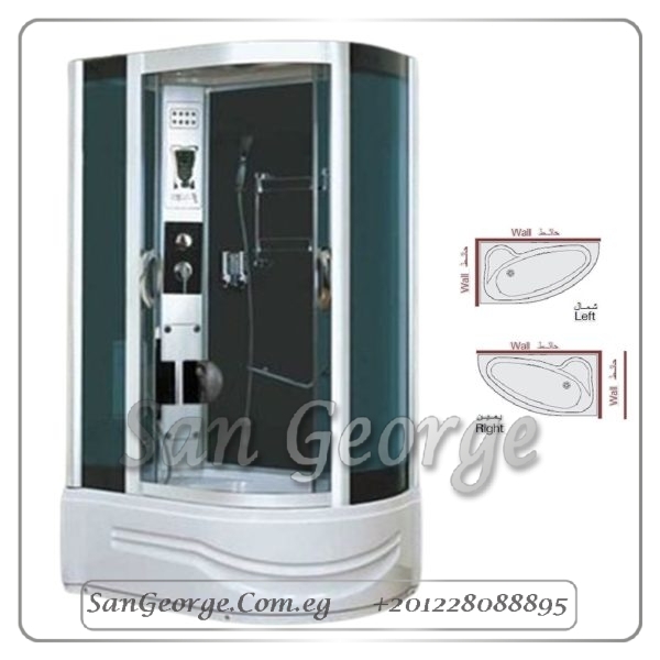 Modern Shower Cabin كابينه 135×85 جاكوزي 820 من San George Design