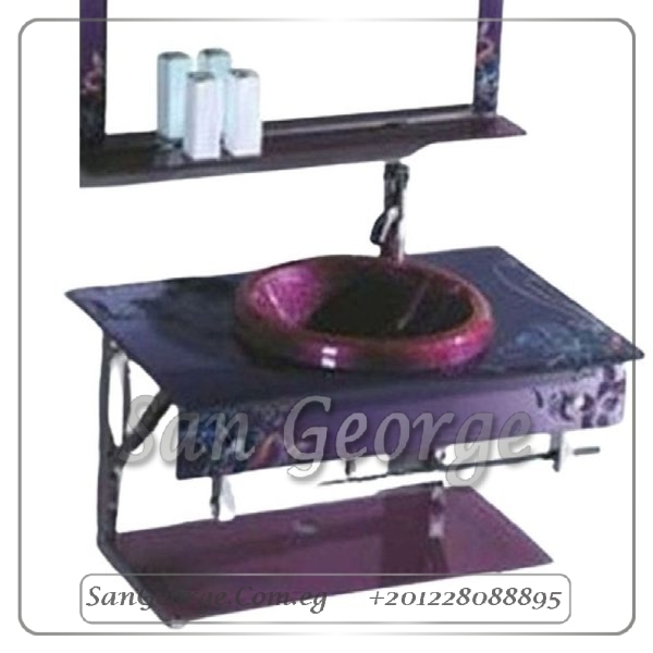 مجموعة حمام زجاج 8720 80 سم معلقه من San George Design