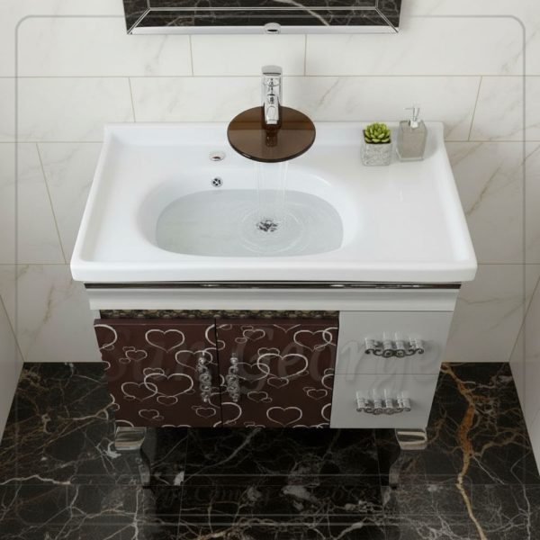 وحدة حمام ستانلس 304 مقاس 80 سم موديل 6826 | San George Design