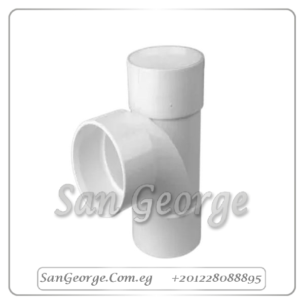 مشترك T باب صرف ابيض قطر 110 مم ( 4 " بوصه ) صرف ابيض من الشريف