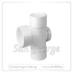 مشترك T باب صرف ابيض قطر 110 مم ( 4 " بوصه ) صرف ابيض من الشريف