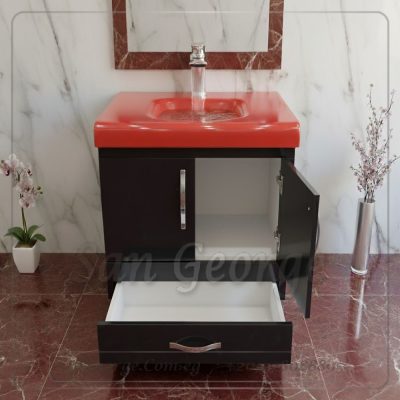 وحده موبيليا حمام 80 سم بحوض احمر SGC-U-80-G2