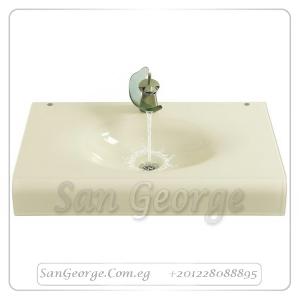 Glass Bathroom Vanity Set 21 Green 100 cm by San George Design