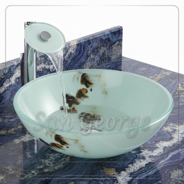 حوض حمام زجاج B-1043 من San George Design