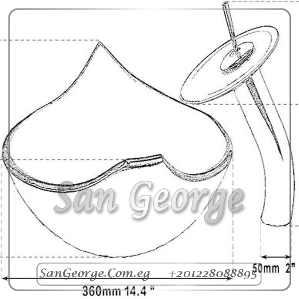 Bathroom Glass Vessel Sink E-3005 by San George Design