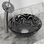 Bathroom Glass Sink B-1033 by San George Design