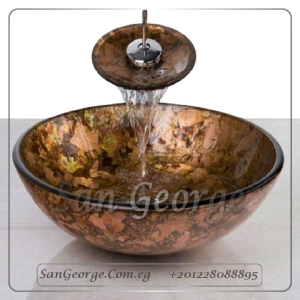 Glass Bathroom Sink C-5008 by San George Design