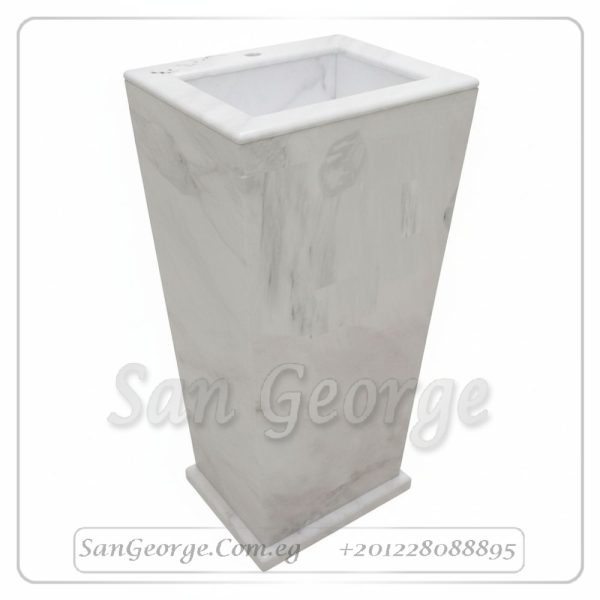 حوض حمام من الرخام ابيض Hand Made من San George Design