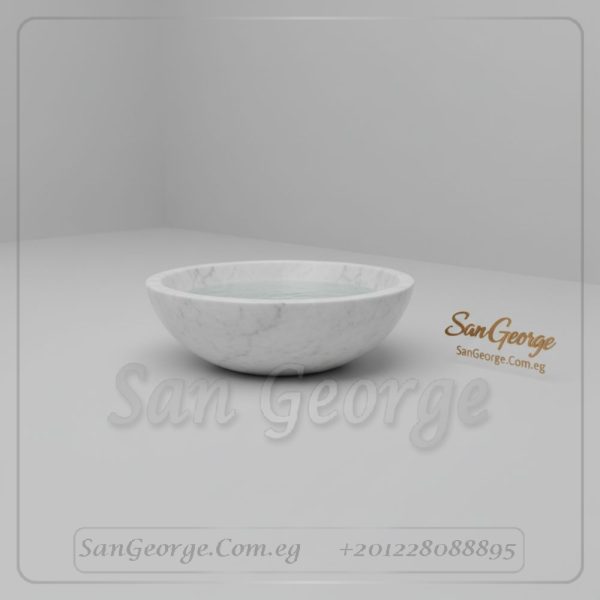 كونتر توب حوض كراره ابيض CR07 | San George Design