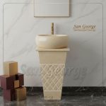 Marble Basin Beige Hand Made من Black Friday deal San George Design