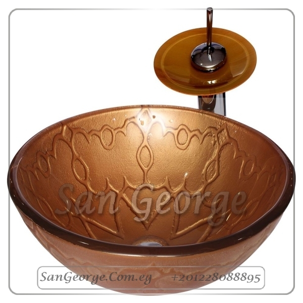 Glass Bathroom Sink C-5034 by San George Design