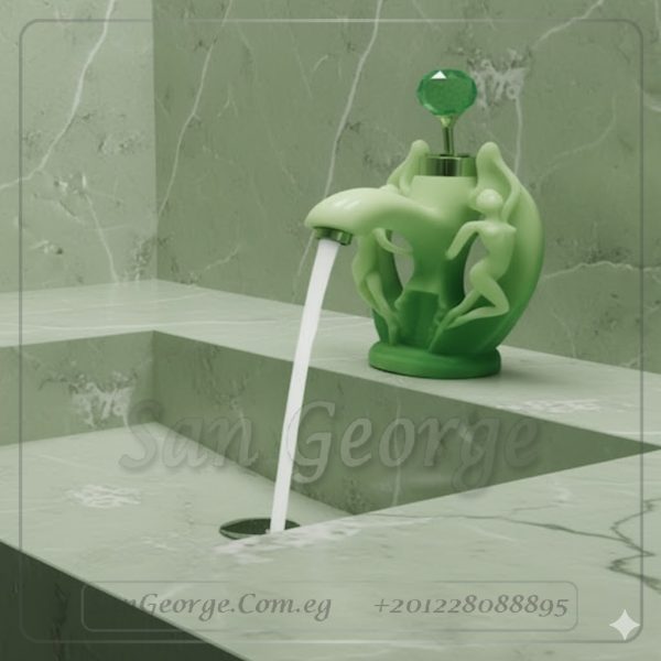 خلاطات مياه ساخن بارد مستورد تمثال مودرن موديل Statue-mix-16-Green