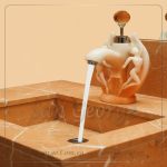 خلاط حوض حمام مستورد تحفه مودرن موديل Artisitc Faucet Statue-mix-16-orange