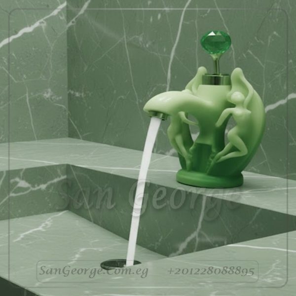 خلاطات مياه ساخن بارد مستورد تمثال مودرن موديل Statue-mix-16-Green