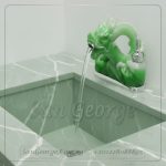 خلاط تحفه الوان مستورد خلاط حوض حمام موديل Statue-mix-15-green