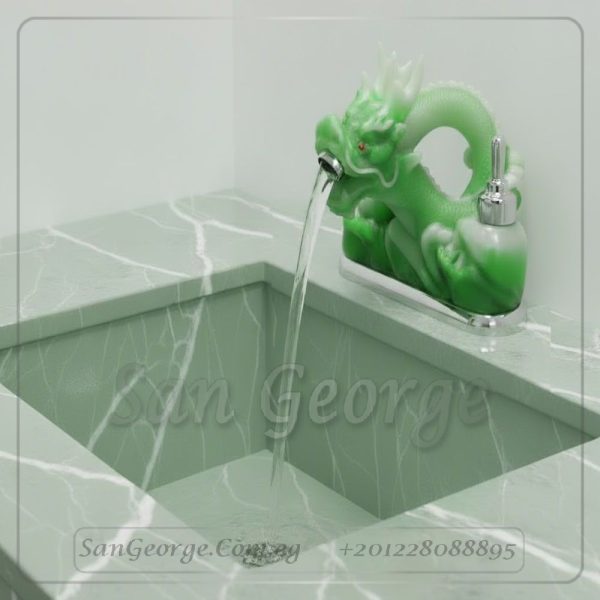 خلاط تحفه الوان مستورد خلاط حوض حمام موديل Statue-mix-15-green