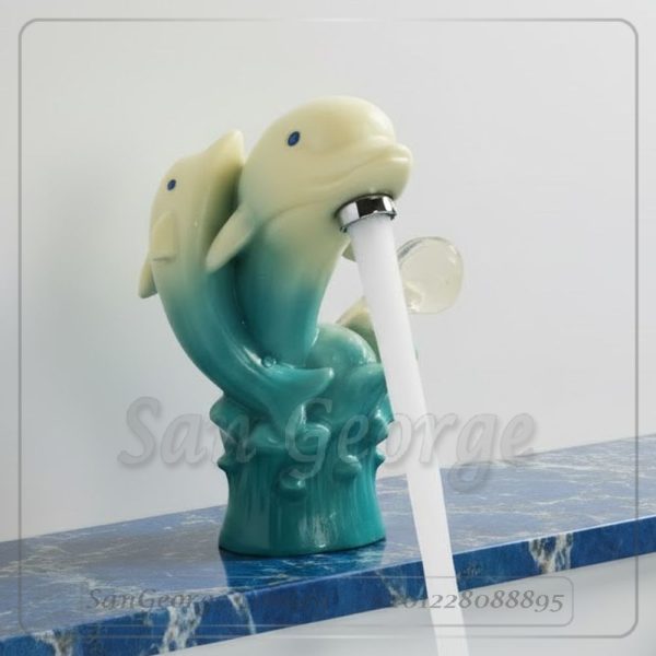 خلاط تمثال خلاط حوض حمام مستورد موديل Statue-mix-19-Blue
