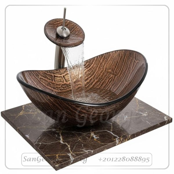 Glass Vessel Sink E-JV02 by San George Design