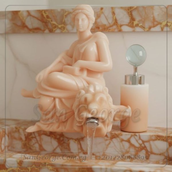 خلاط حمام مستورد تمثال مودرن موديل Statue-mix-13-orange