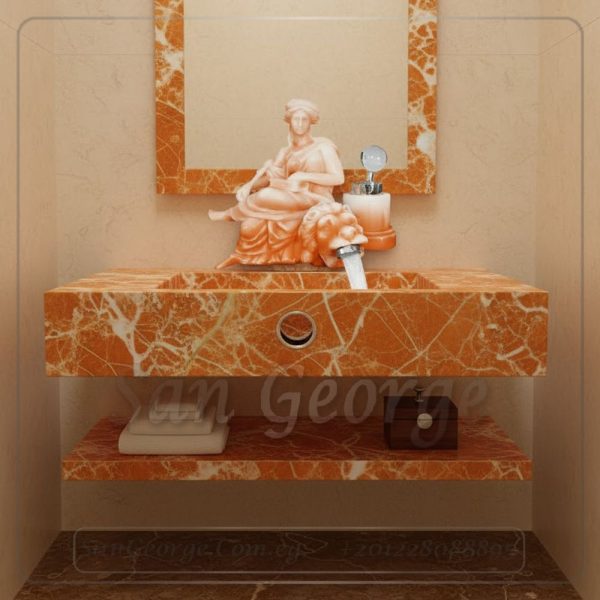 خلاط بورسلين ساخن بارد تحفه مودرن موديل Statue-mix-13-blue