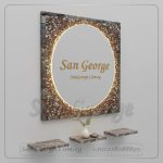 مرايا رخام طبيعي باضائه ليد مميزه Marb-7031 من سان جورج ديزاين San George Design