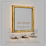 مرايا رخام طبيعي باضائه ليد مميزه Marb-7033 من سان جورج ديزاين San George Design