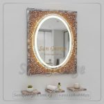 مرايا رخام طبيعي باضائه ليد مميزه Marb-7028 من سان جورج ديزاين San George Design