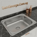 حوض مطبخ ستانلس ستيل تكنولوجيا ايطالية 43 × 53
