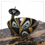 Bathroom Glass Sink black b-1001 by San George Design