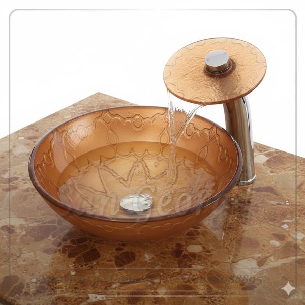Glass Bathroom Sink C-5034 by San George Design