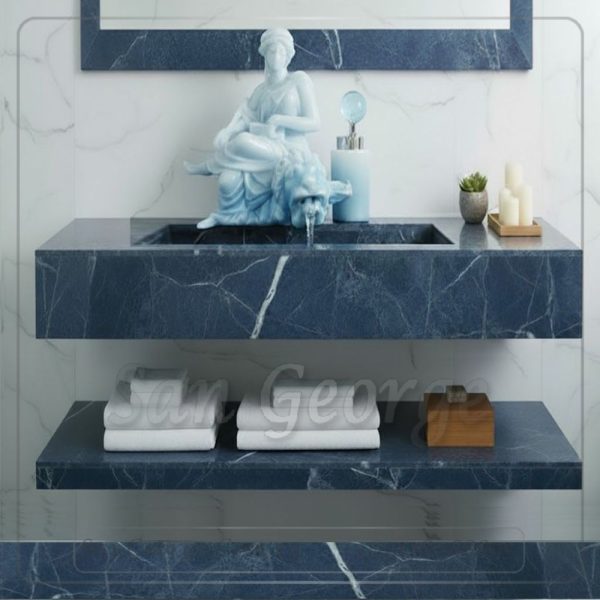 خلاط بورسلين ساخن بارد تحفه مودرن موديل Statue-mix-13-blue