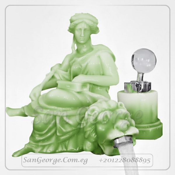 خلاط بورسلين ساخن بارد تحفه مودرن موديل Statue-mix-13-blue