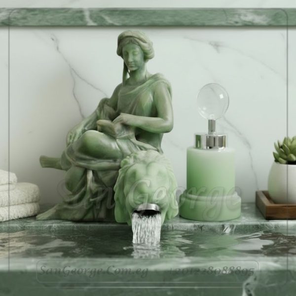 خلاط بورسلين ساخن بارد تحفه مودرن موديل Statue-mix-13-blue