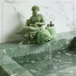 خلاط بورسلين ساخن بارد تحفه مودرن موديل Statue-mix-13-blue