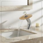 خلاط حوض شلال مقبض كريستال من San George Design xg-212