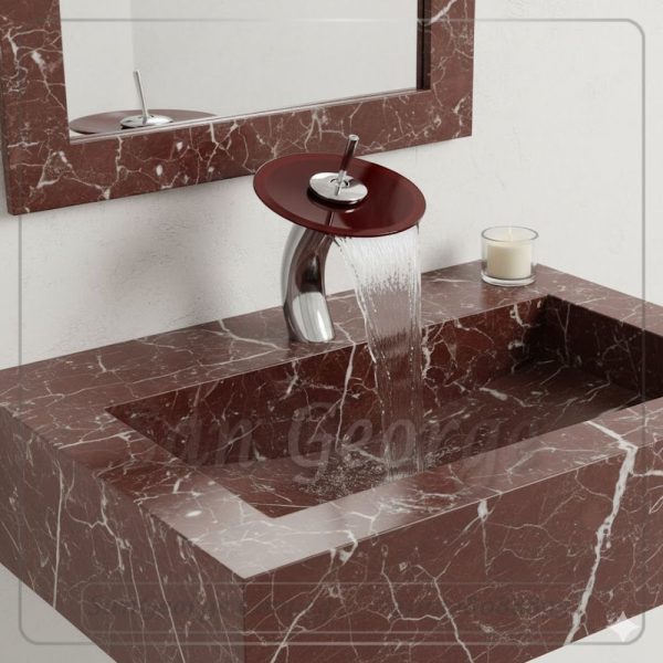 خلاط حوض شلال مقبض كريستال من San George Design xg-213