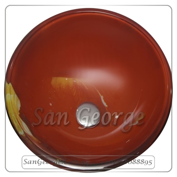 Bathroom Glass Sink B-42 by San George Design