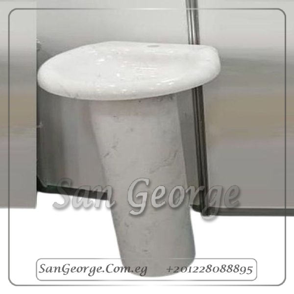 Marlo حوض على الارض Solid Surface مربع Mr-Sh-4 من San George Design